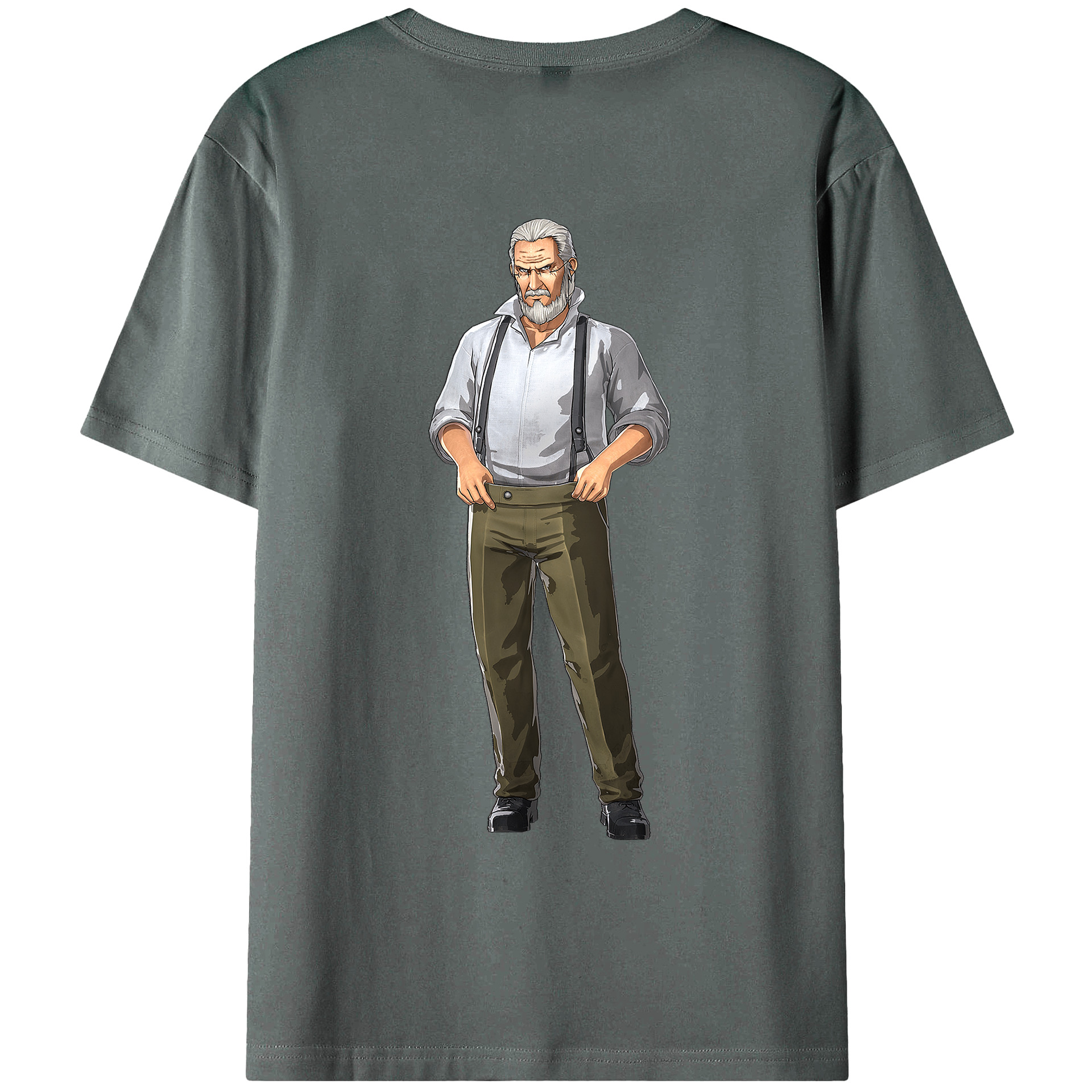（画像用） 進撃の巨人 Attack on Titan 綿100％ メンズ半袖Tシャツ（バックプリント） 通気性